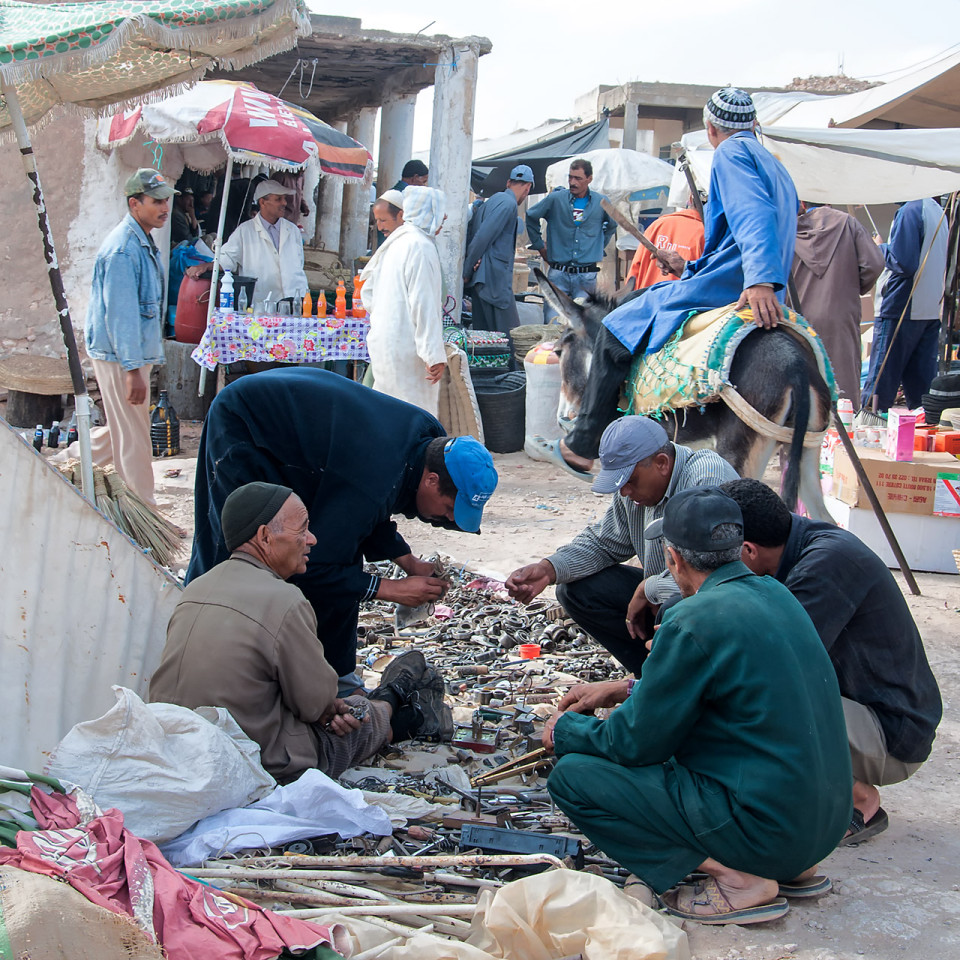 Mercado bereber de Ida Ougourd, Marruecos