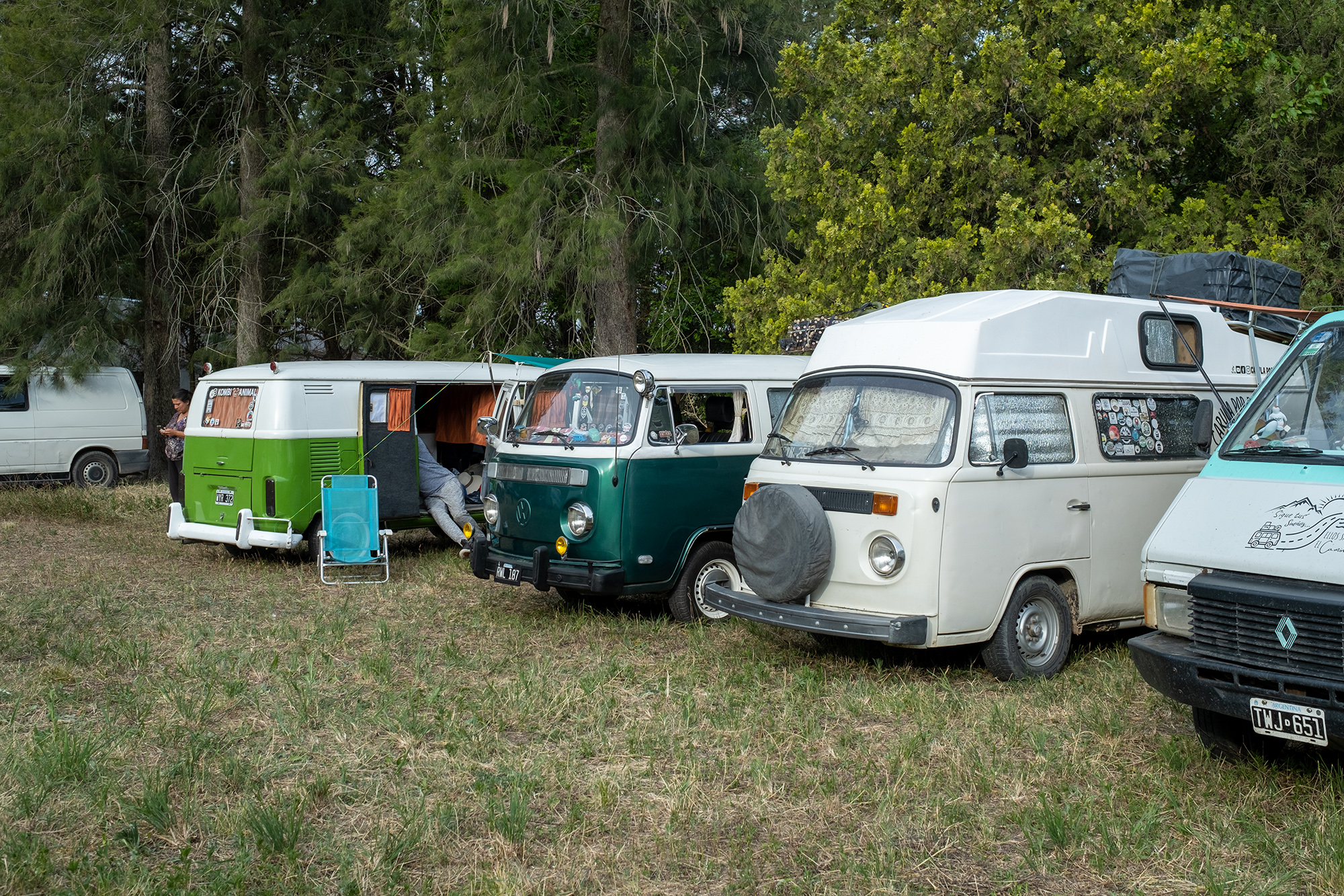 Las VW T2 clasicos camper argentinos